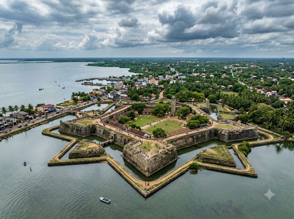 Jaffna fort drone shot
